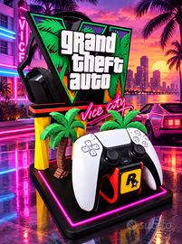 Stand controller e cuffie GTA