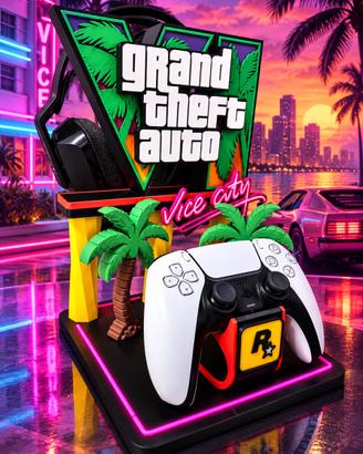 Stand controller e cuffie GTA