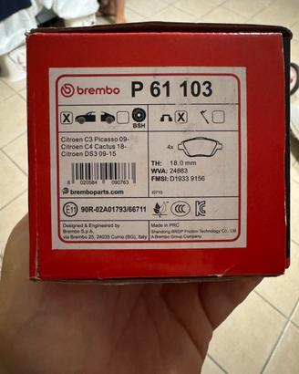 Pastiglie freno Brembo per Citroen