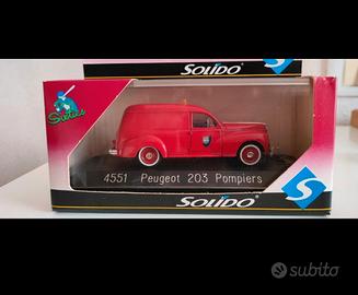 Modellino Peugeot 203 Pompieri 1/43 Solido