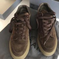 Scarpe Hogan pelle scamosciata marrone mis 40