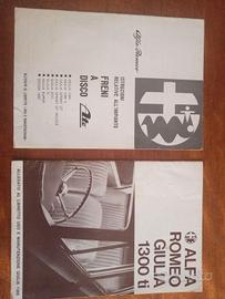 Alfa Romeo  2allegati al libretto uso e man Giulia