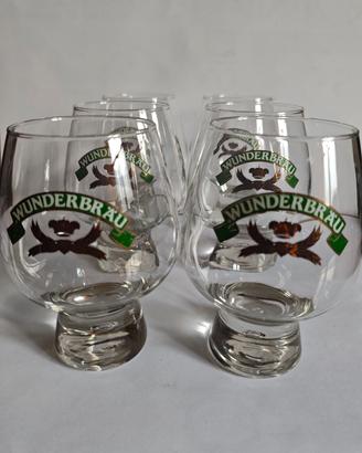 Sei calici per birra Wunderbräu