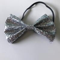 Papillon argento glitter