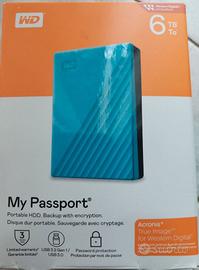 WD 6TB My Passport hard disk hdd