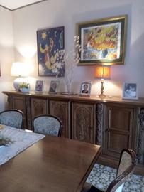 Credenza in noce massello