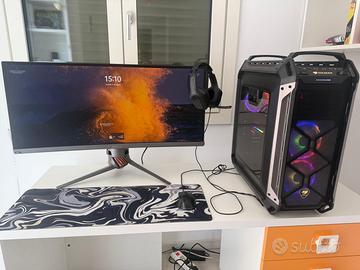 PC da gaming con monitor