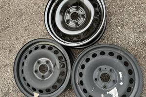 3 - CERCHI IN LAMIERA VW 6,5X15 5X112 ET43 CB 57,1