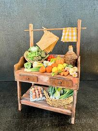 Banco frutta e verdura per presepe