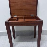 Sgabello da Pianoforte in Legno Pregiato con vano
