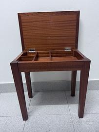 Sgabello da Pianoforte in Legno Pregiato con vano