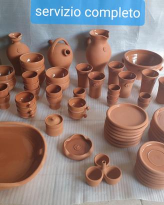 Servizio completo in terracotta