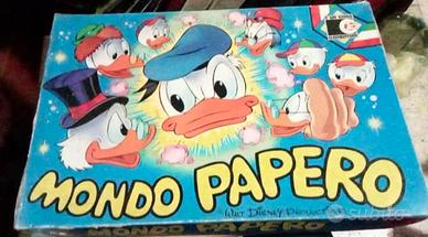 MONDO PAPERO gioco da tavolo vintage anni 70