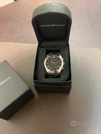 Orologio Armani in acciaio quadrante nero