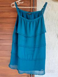 Top da donna Amisu, colore verde scuro, taglia L