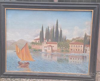 Quadro punta San Vigilio  Lago di Garda 
