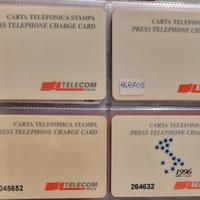 Carte telefoniche uso stampa