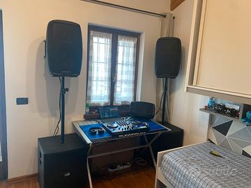 Inpianto audio da dj