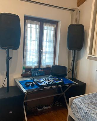 Inpianto audio da dj