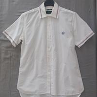 Camicia a maniche corte bianca Fred Perry