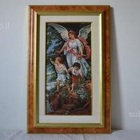 Quadro punto croce angelo custode