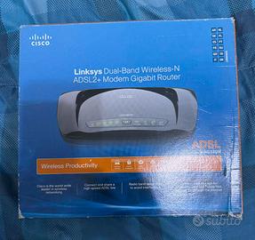 Linksys Dual-Band Wireless-N ADSL2+ GigabitWAG320N