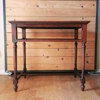 Tavolino scrittoio ètagér in legno di mogano