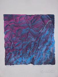 Quadro 3D con sabbia vulcanica e colori neon