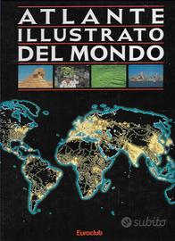 1990 Atlante illustrato del mondo rilegato