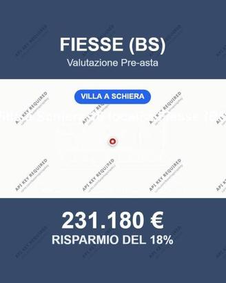 Immobile in asta di 294 m² con box auto a Fiesse