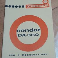 Libretto motore Guidetti Condor DA.360 originale
