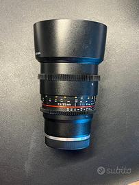 Samyang 85mm T1.5 VDSLR Cine attacco Sony E