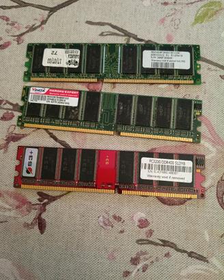 Lotto di RAM DDR 1 da 512 mb ❗ Leggere ❗