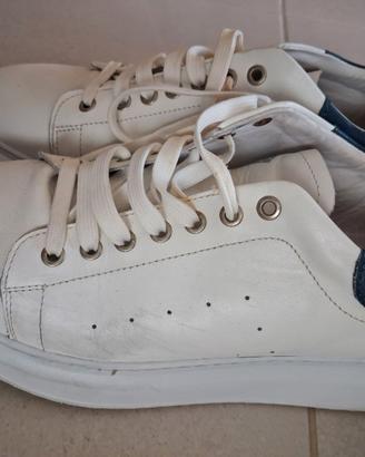 Scarpe exton bianche in pelle
