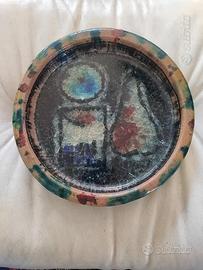 Disco ceramica invetriata Guerrino Tramonti