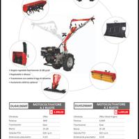 Motocoltivatore con accessori