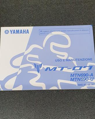USO E MANUTENZIONE MANUALE YAMAHA PER MT-07 - B4C-