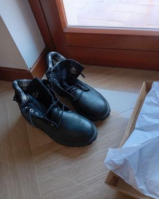 Timberland Roll-Top Boot Tartan Plaid scarponcino