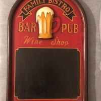 INSEGNA LAVAGNETTA per Pub Casa Enoteca