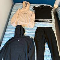 felpe, pantalone e polo