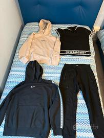 felpe, pantalone e polo