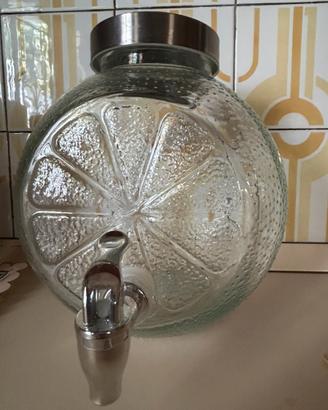 Dispenser in vetro per bevande 4 L
