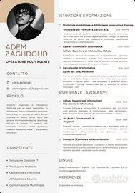Cameriere / Lavapiatti / Aiuto Cuoco / Pulizie