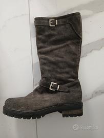 Stivali San Crispino in camoscio grigio 38