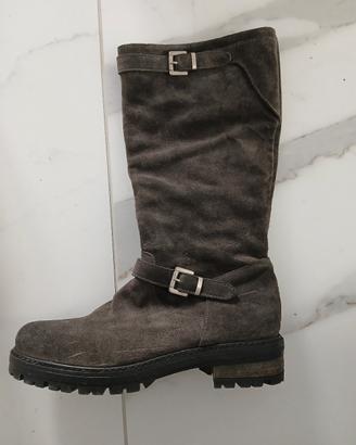 Stivali San Crispino in camoscio grigio 38