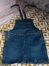 Salopette jeans gonna 