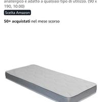 Materasso singolo ortopedico 90x190 cm, H 10 cm
