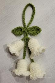 Ciondolo Mughetto Uncinetto Handmade - Charm Borsa
