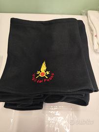 scaldacollo in pile con ricamo vigili del fuoco