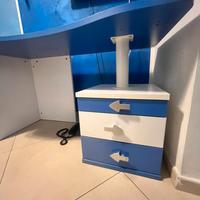 Scrivania con 3cassetti da cameretta